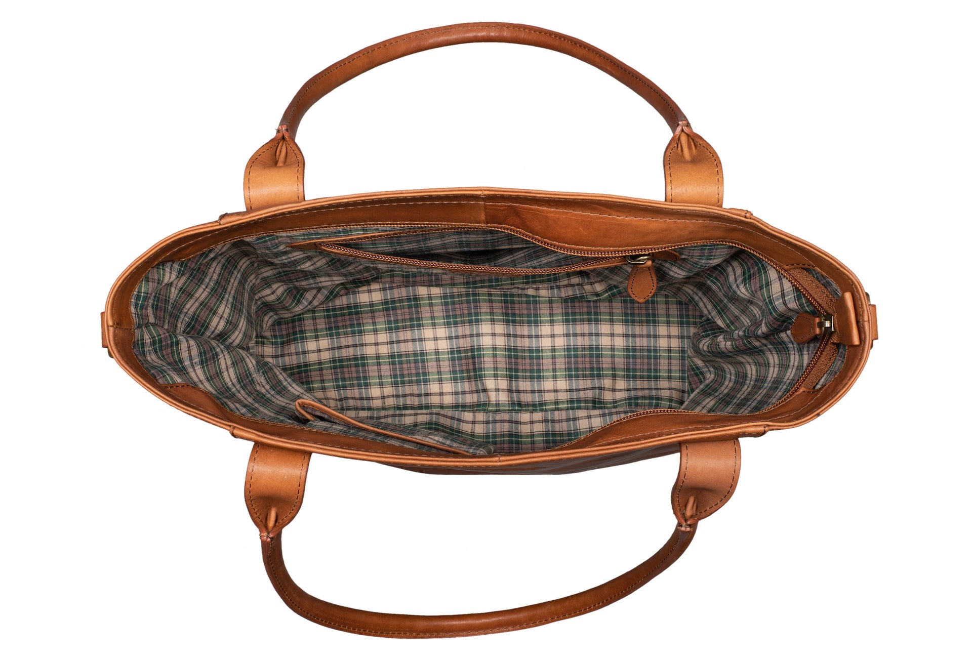 Benthill Damen Shopper Leder - Umhängetasche aus echtem Rindsleder - Handtasche mit Reißverschluss - Schultertasche / Vintage Tasche