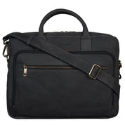 Benthill Aktentasche Leder Laptoptasche - Schultertasche für Herren und Damen Gross - Briefcase - Umhängetasche aus echtem Leder - Große Ledertasche für Laptop