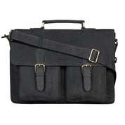 Benthill Aktentasche Leder Laptoptasche - Ledertasche für Damen und Herren Gross - Briefcase - Umhängetasche aus echtem Leder - Große Schultertasche für Laptop