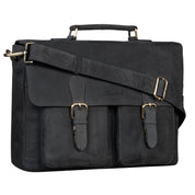 Benthill Aktentasche Leder Laptoptasche - Ledertasche für Damen und Herren Gross - Briefcase - Umhängetasche aus echtem Leder - Große Schultertasche für Laptop