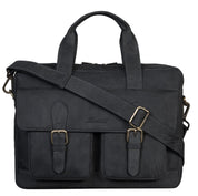 Benthill Aktentasche Leder Laptoptasche - Ledertasche für Herren und Damen Gross - Briefcase - Umhängetasche aus echtem Leder - Große Schultertasche für Laptop