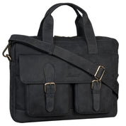 Benthill Aktentasche Leder Laptoptasche - Ledertasche für Herren und Damen Gross - Briefcase - Umhängetasche aus echtem Leder - Große Schultertasche für Laptop