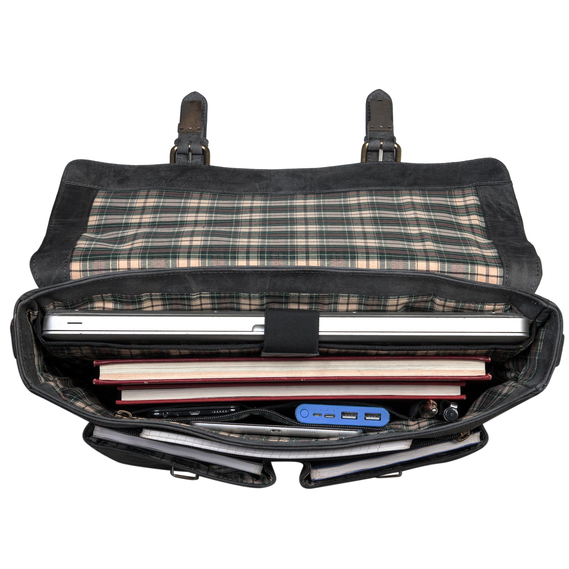Benthill Aktentasche Leder Laptoptasche - Ledertasche für Damen und Herren Gross - Briefcase - Umhängetasche aus echtem Leder - Große Schultertasche für Laptop