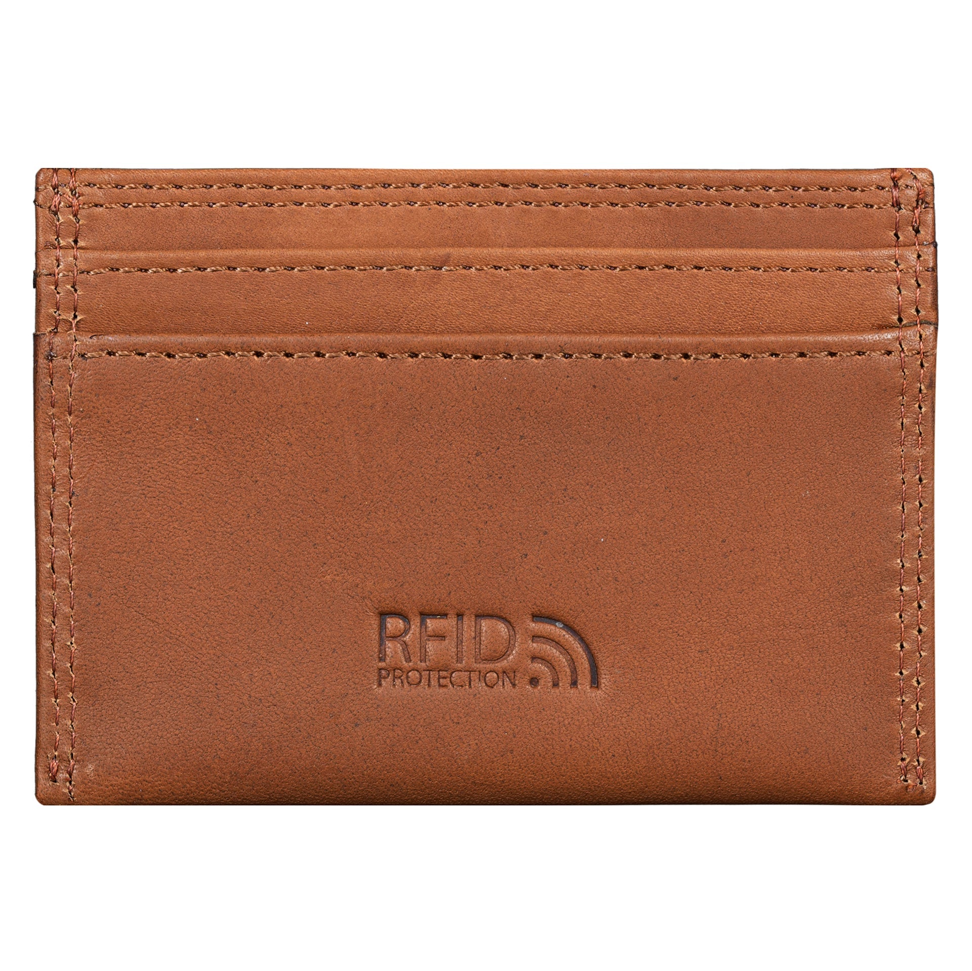 Benthill Kartenetui aus Echt Leder | Slim Mini Geldbörse für Damen & Herren | RFID Schutz - Kleines Portemonnaie