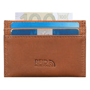 Benthill Kartenetui aus Echt Leder | Slim Mini Geldbörse für Damen & Herren | RFID Schutz - Kleines Portemonnaie