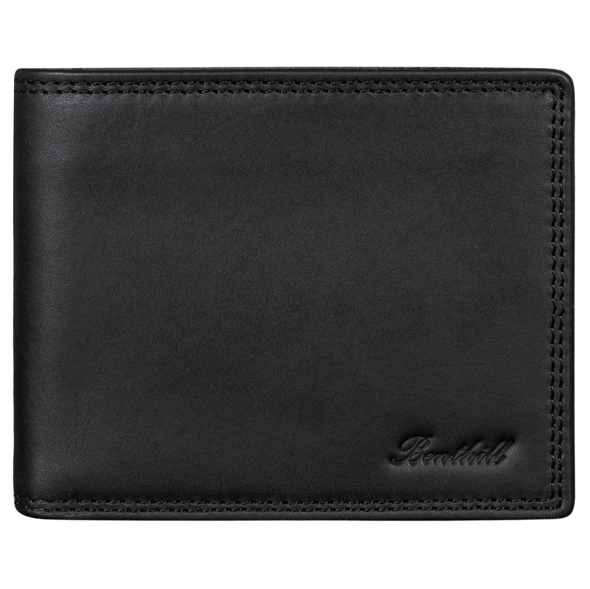 Benthill Geldbörse Herren Echt-Leder - Geldbeutel mit RFID-Schutz - Slim Portemonnaie für Männer - Echtem Vintage Leder