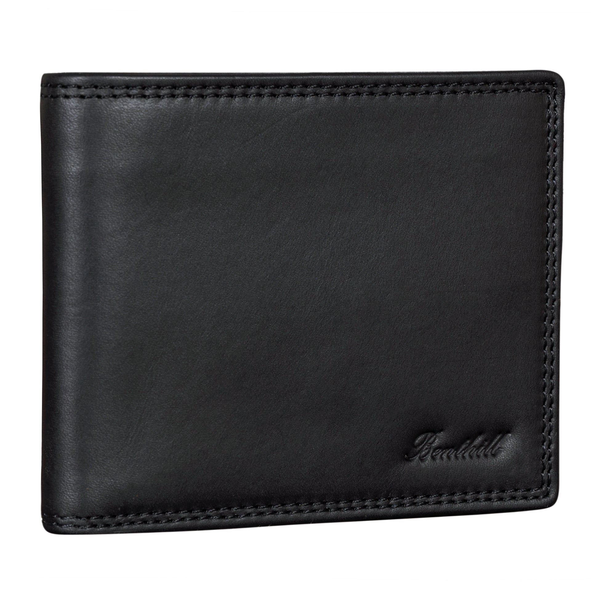 Benthill Geldbörse Herren Echt-Leder - Geldbeutel mit RFID-Schutz - Slim Portemonnaie für Männer - Echtem Vintage Leder