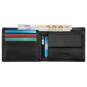 Benthill Geldbörse Herren Echt-Leder - Geldbeutel mit RFID-Schutz - Slim Portemonnaie für Männer - Echtem Vintage Leder