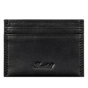 Benthill Kartenetui aus Echt Leder | Slim Mini Geldbörse für Damen & Herren | RFID Schutz - Kleines Portemonnaie