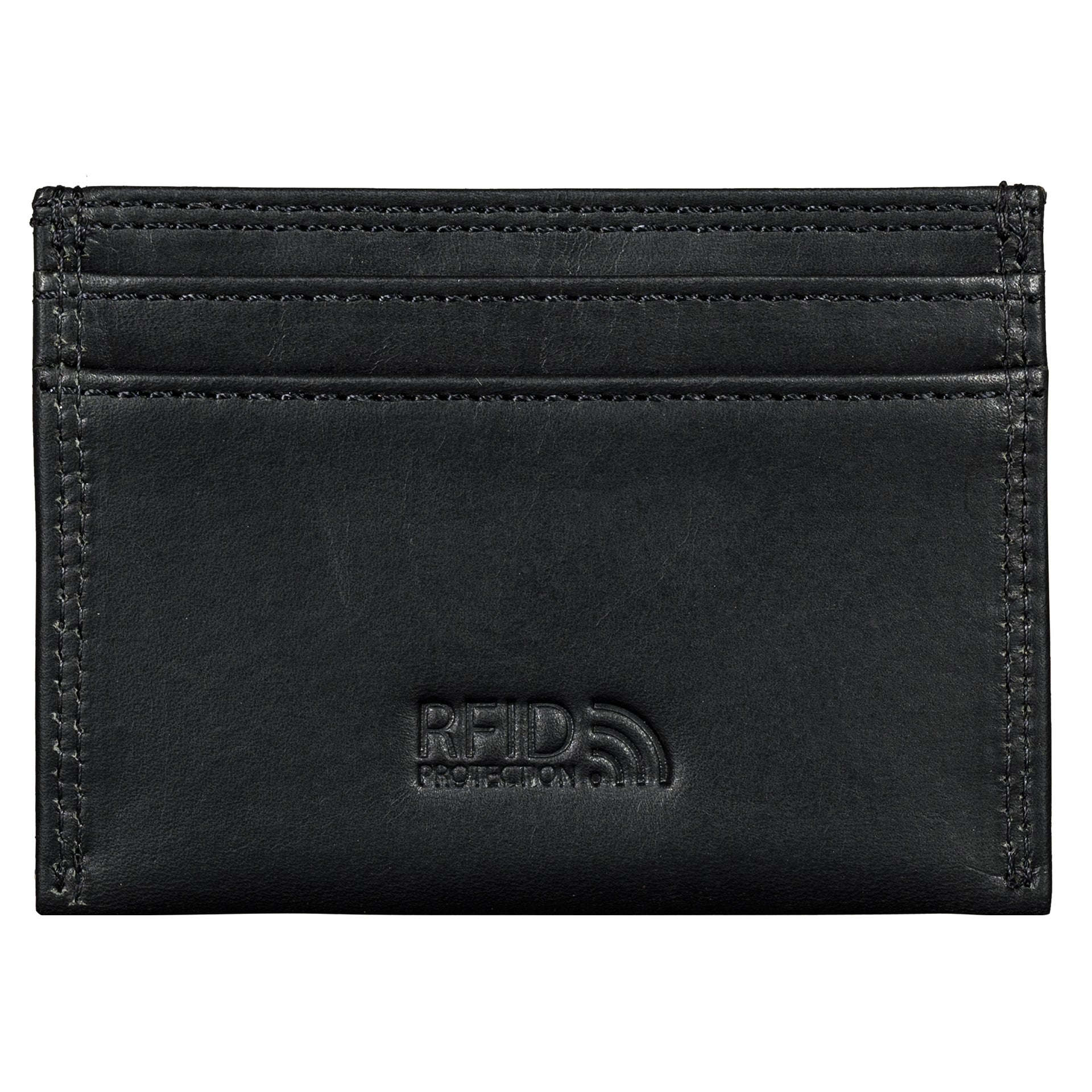 Benthill Kartenetui aus Echt Leder | Slim Mini Geldbörse für Damen & Herren | RFID Schutz - Kleines Portemonnaie
