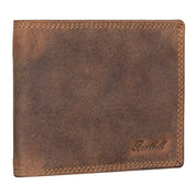 Benthill Geldbörse Herren Echt-Leder - Geldbeutel mit RFID-Schutz - Slim Portemonnaie für Männer - Echtem Vintage Leder