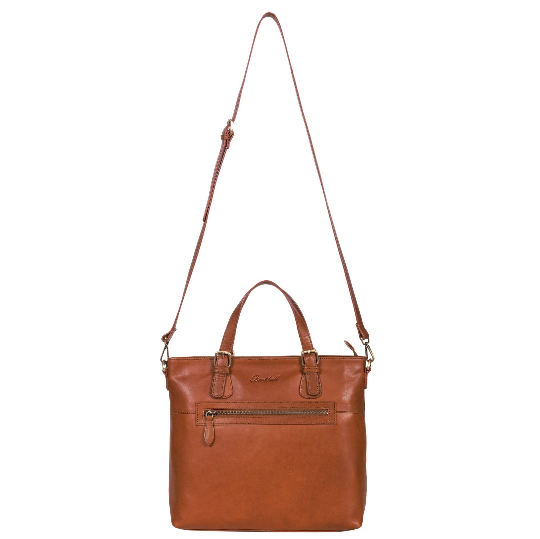 Benthill Echt Leder Handtasche Damen | Henkeltasche aus hochwertigem Rindsleder | Vintage Frauen Schultertasche | Umhängetasche