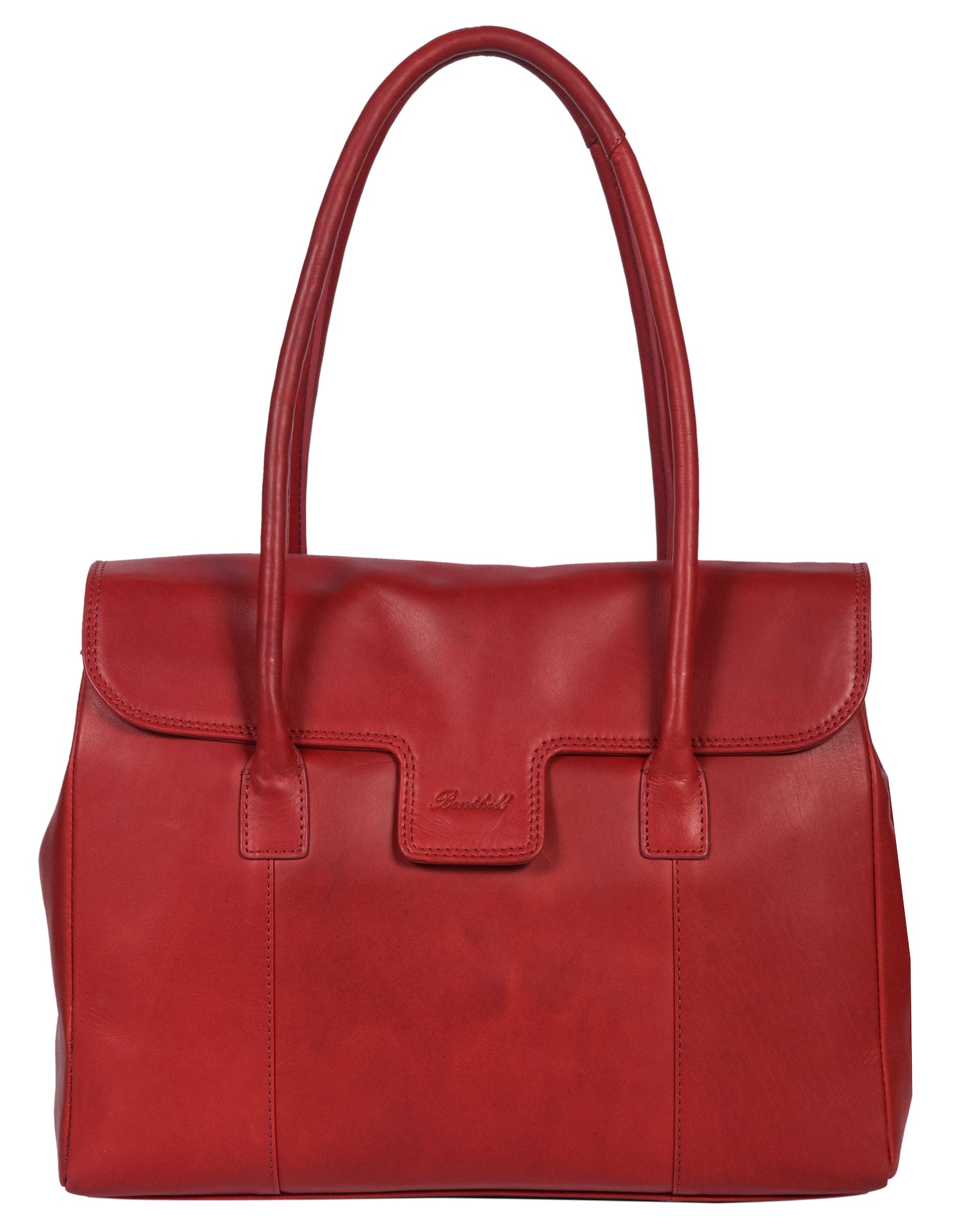 Benthill Damen Handtasche Echt-Leder - Umhängetasche aus weichem hochwertigem Echtleder - Vintage Fashion Bag Beutel - Shopper - Schultertasche