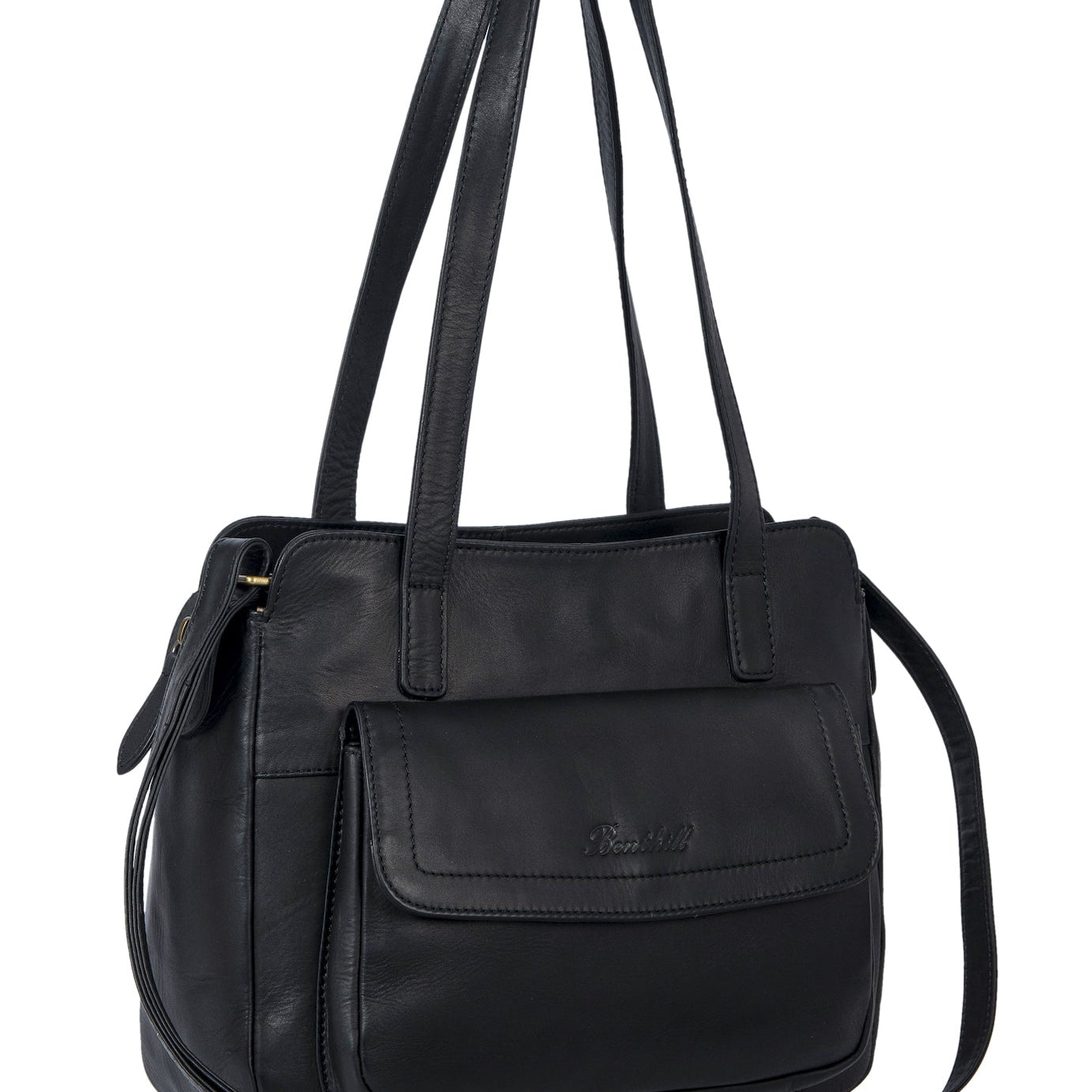 Benthill Handtaschen Damen Leder | Henkeltasche mit Umhängegurt | Vintage Echt Leder Damentasche | Umhängetasche
