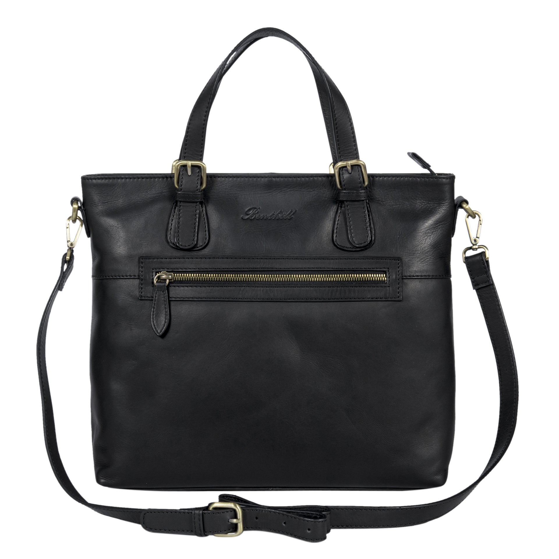 Benthill Echt Leder Handtasche Damen | Henkeltasche aus hochwertigem Rindsleder | Vintage Frauen Schultertasche | Umhängetasche
