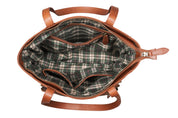 Benthill Schultertasche Damen Echt Leder | Shopper aus echtem Rindsleder | Vintage Handtasche mit vielen Fächern | Damen-Leder-Tasche | Beutel