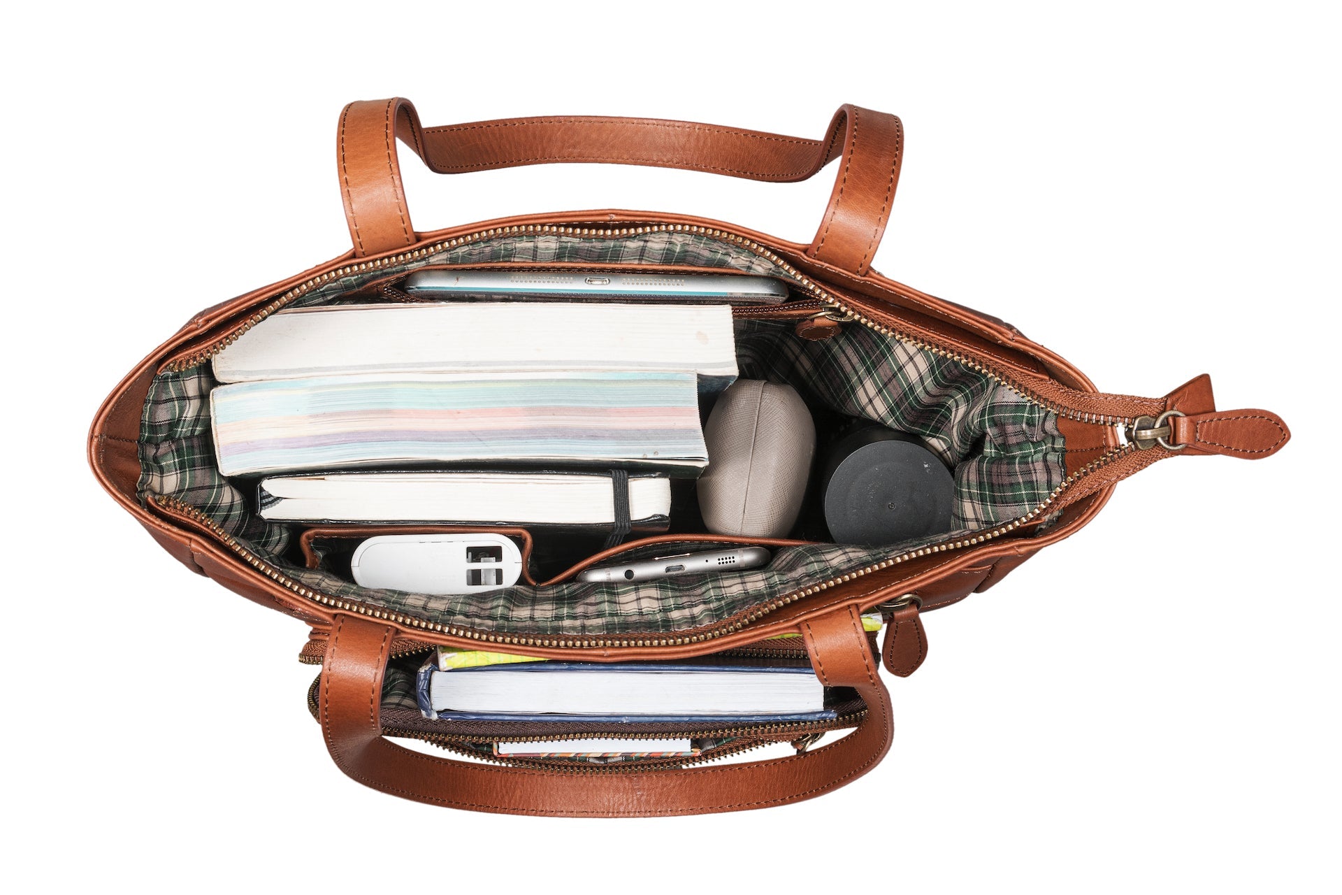 Benthill Schultertasche Damen Echt Leder | Shopper aus echtem Rindsleder | Vintage Handtasche mit vielen Fächern | Damen-Leder-Tasche | Beutel