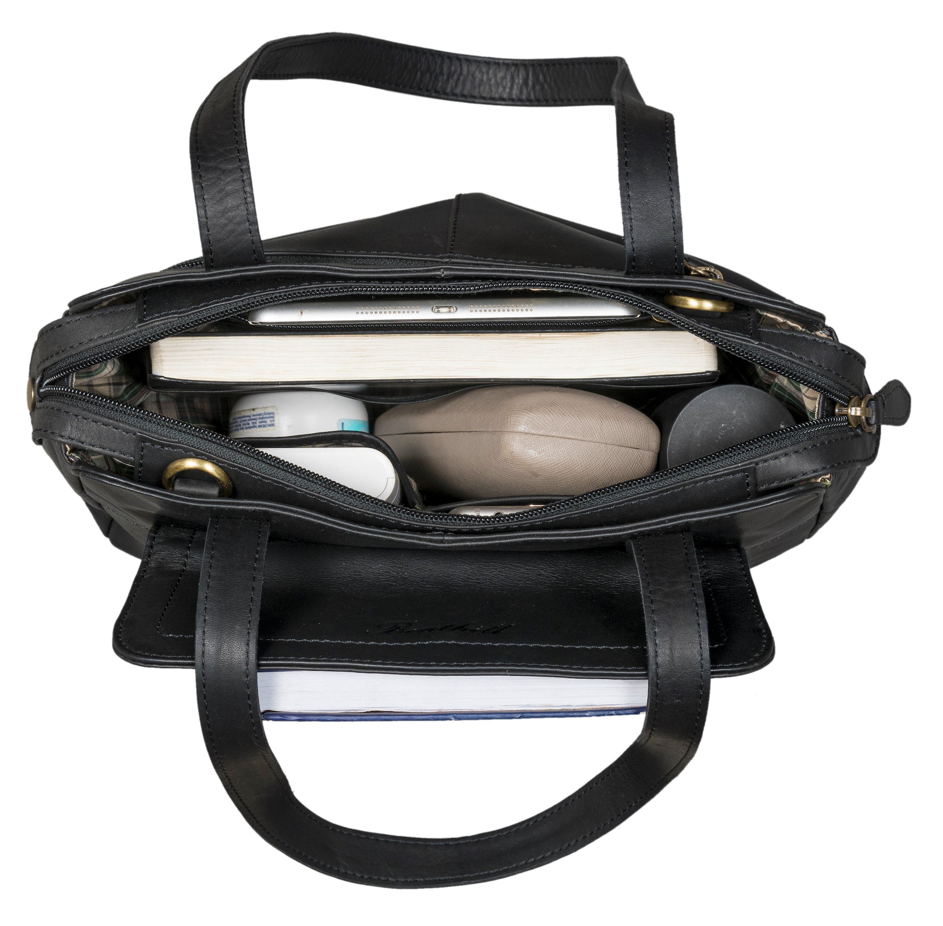 Benthill Handtaschen Damen Leder | Henkeltasche mit Umhängegurt | Vintage Echt Leder Damentasche | Umhängetasche