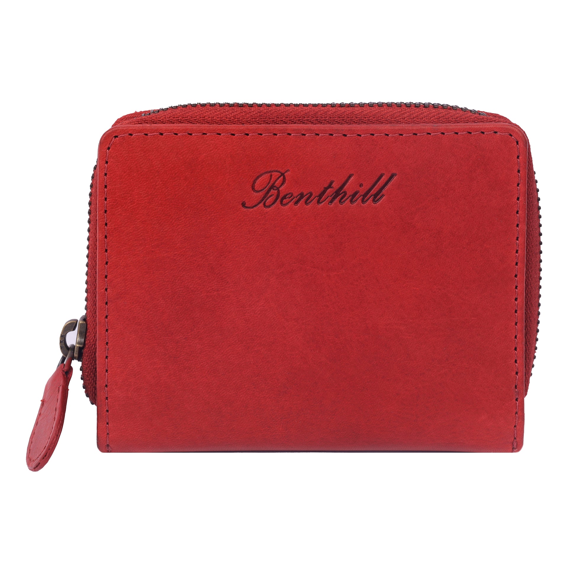 Benthill Kleine Geldbörse Echt Leder | Damen & Herren Portemonnaie mit RFID Schutz | 8 Kartenfächer | Slim-Wallet inkl. Geschenkbox