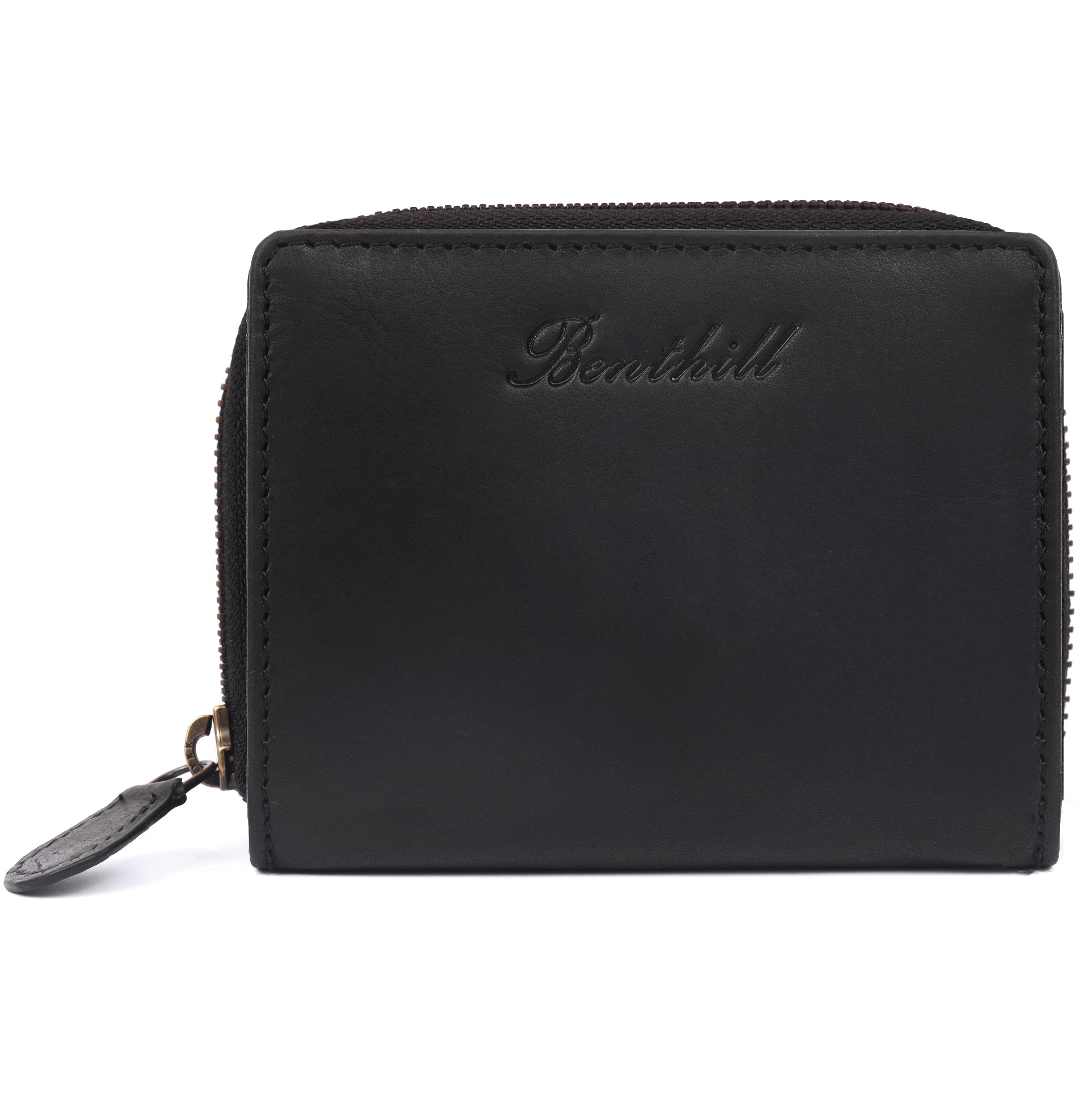 Benthill Kleine Geldbörse Echt Leder | Damen & Herren Portemonnaie mit RFID Schutz | 8 Kartenfächer | Slim-Wallet inkl. Geschenkbox