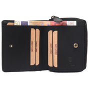 Benthill Kleine Geldbörse Echt Leder | Damen & Herren Portemonnaie mit RFID Schutz | 8 Kartenfächer | Slim-Wallet inkl. Geschenkbox