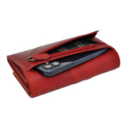 Benthill Portemonnaie Damen Leder - Hochwertige weiche Vintage EchtLeder Damen Geldbörse mit RFID Schutz - Grosse Damenbörse lang - Frauen Portmonee inkl. Geschenkbox