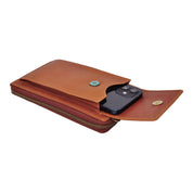 Benthill Damen Handy Umhängetasche Leder - RFID Portemonnaie aus echtem Rindsleder - Frauen Vintage Leder Geldbörse - Handtasche - Schultertasche