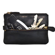 Benthill Schlüsseletui Leder | Schlüsseltasche Echt Leder | Kleines Schlüsselmäppchen für Damen & Herren inkl. Geschenkbox