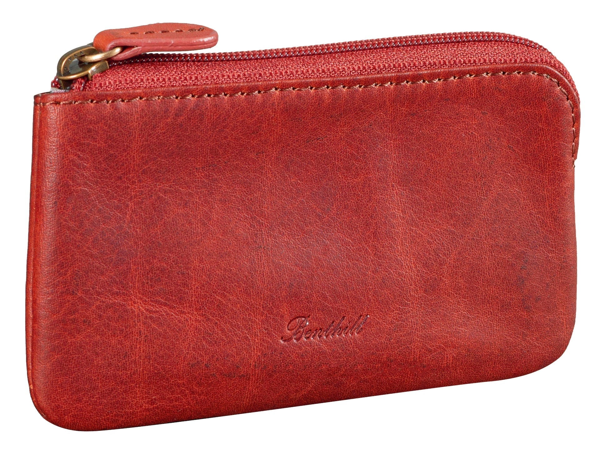 Benthill Leder Schlüsseltasche Damen & Herren | Schlüsseletui mit Kleingeldfach | Schlüsselbörse