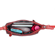 Benthill Umhängetasche Damen Echt Leder - Frauen Schultertasche Leder - Schmale Vintage Damen Handtasche
